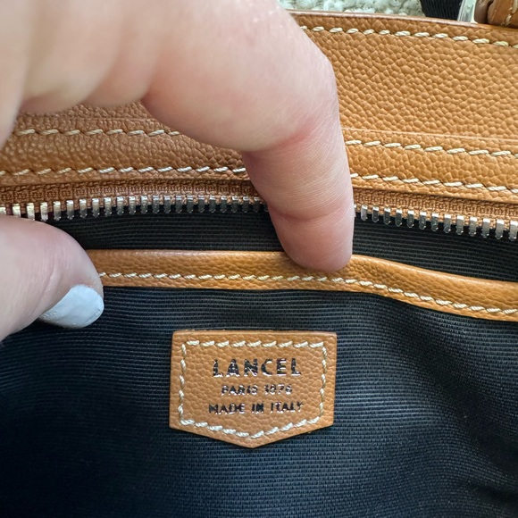 Lancel French Crossbody Leather Bag - Picture 7 of 12